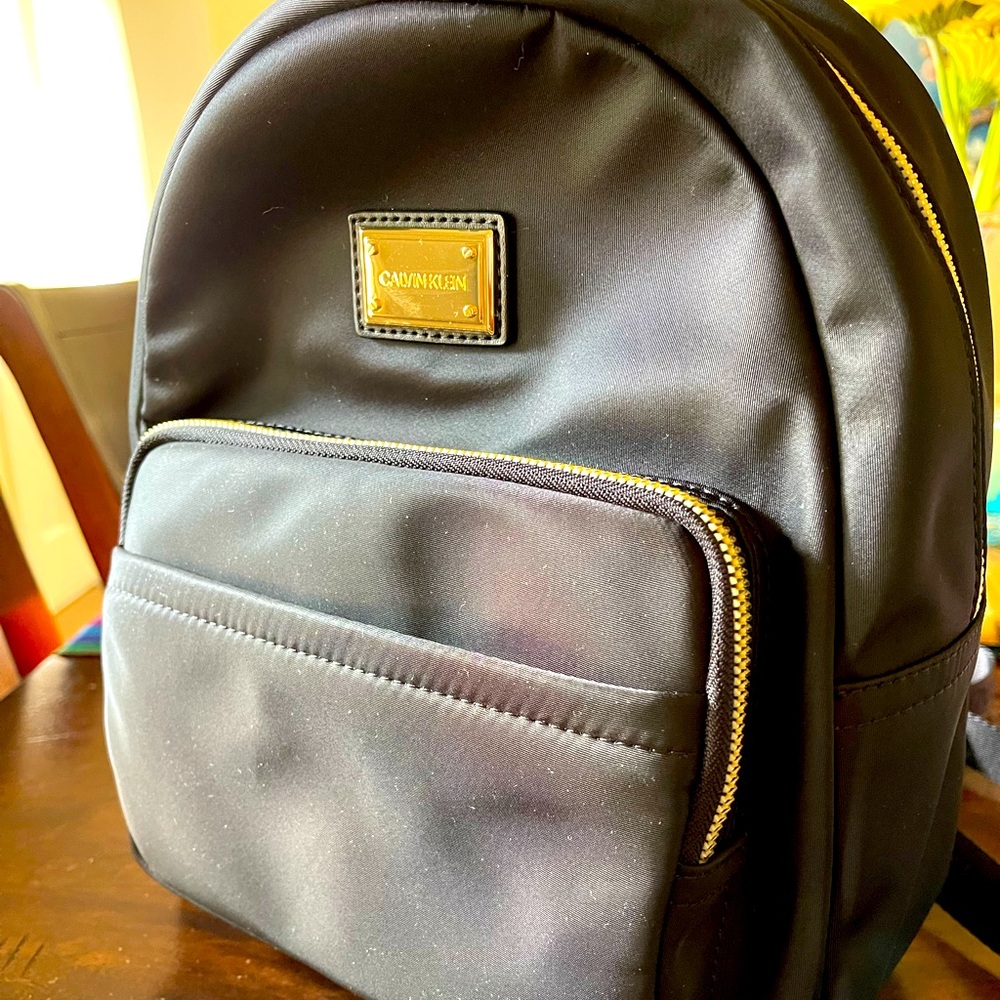 Calvin Klein Black Backpack Purse NEW